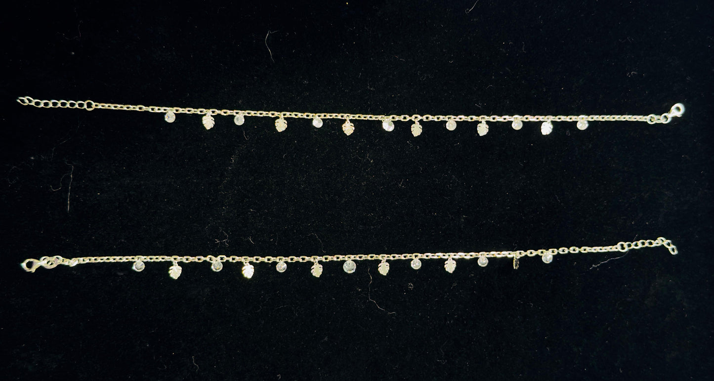 PURE SILVER SLEEK ANKLETS SJ0026