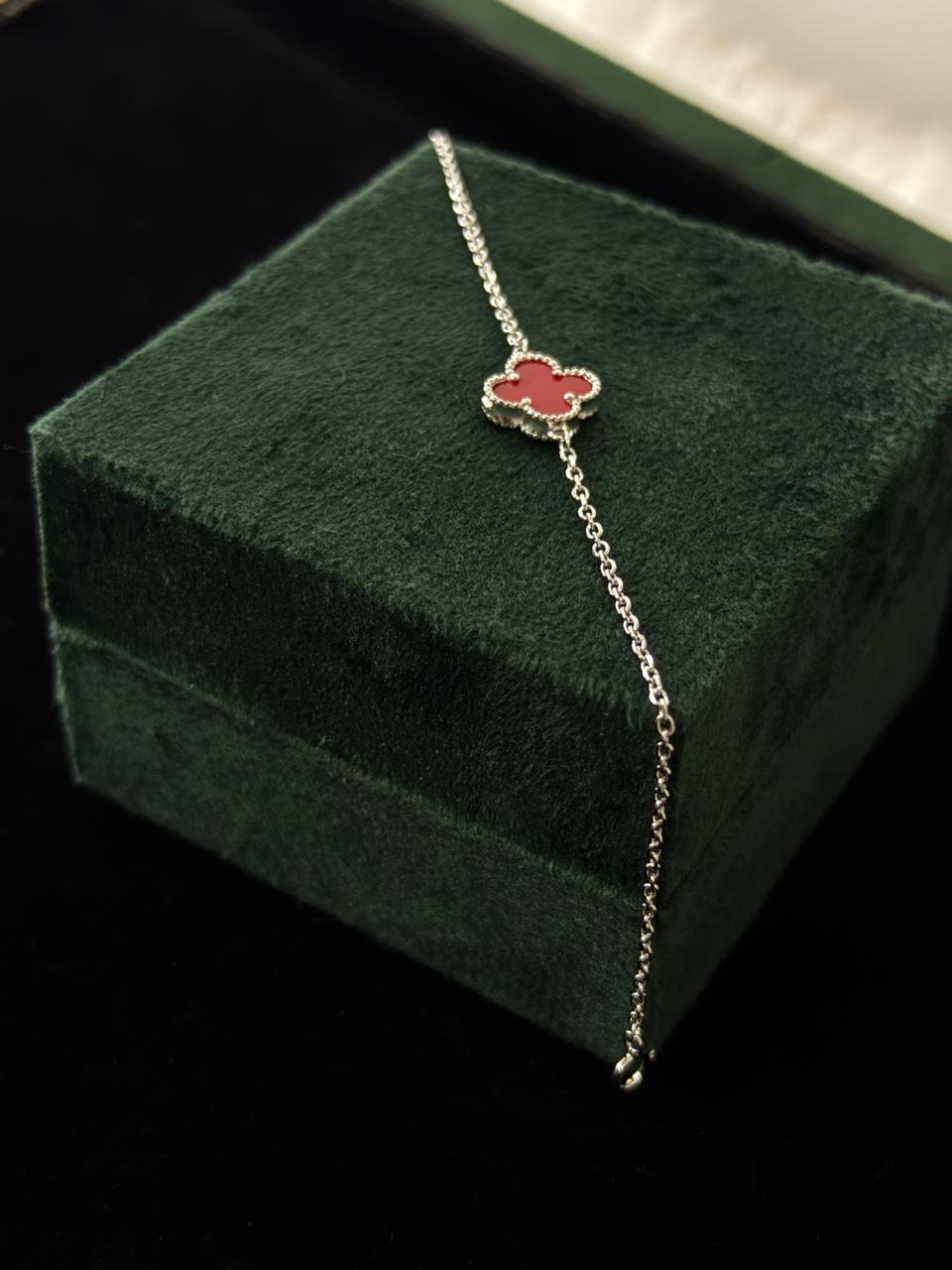 REAL SILVER VC RED WOMEN BRACELET WB0046