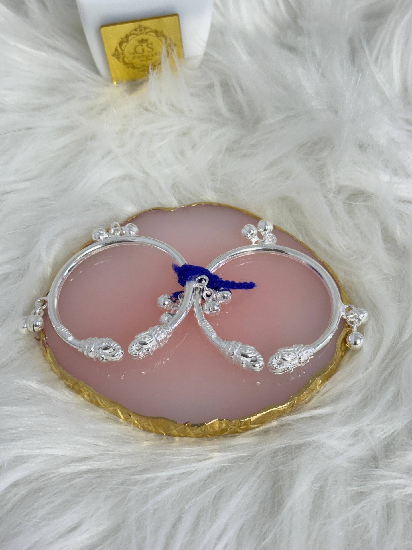 PURE SILVER OPENABLE LOIN KANGANS FOR BABIES BK0027