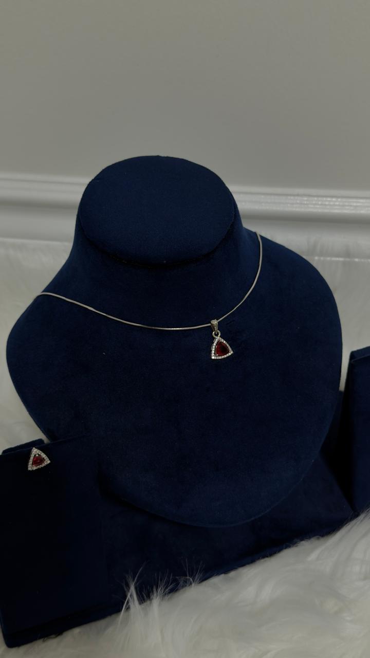 PURE SILVER PENDENT SET PS009