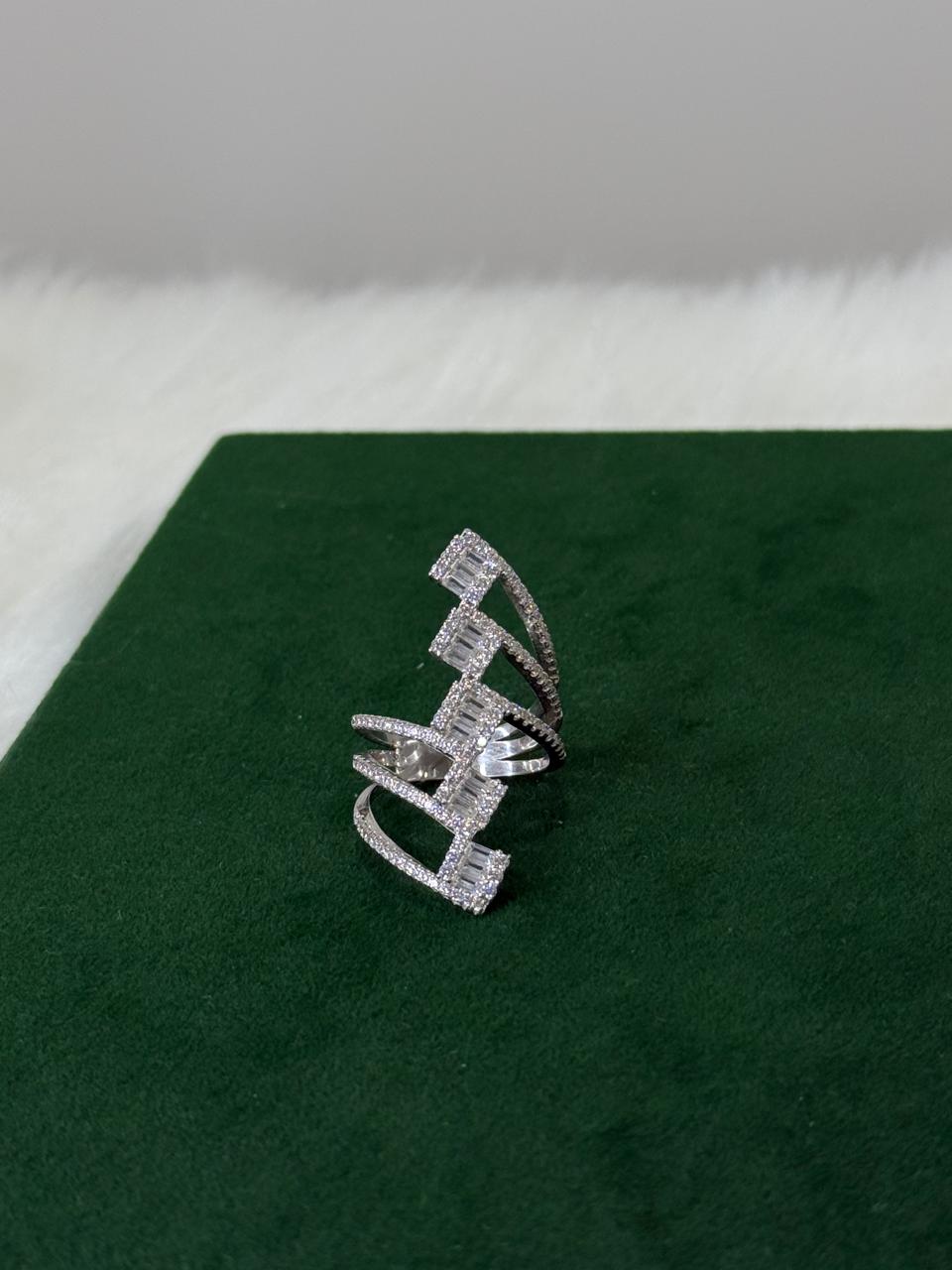 PURE SILVER WOMEN'S RING WR0040