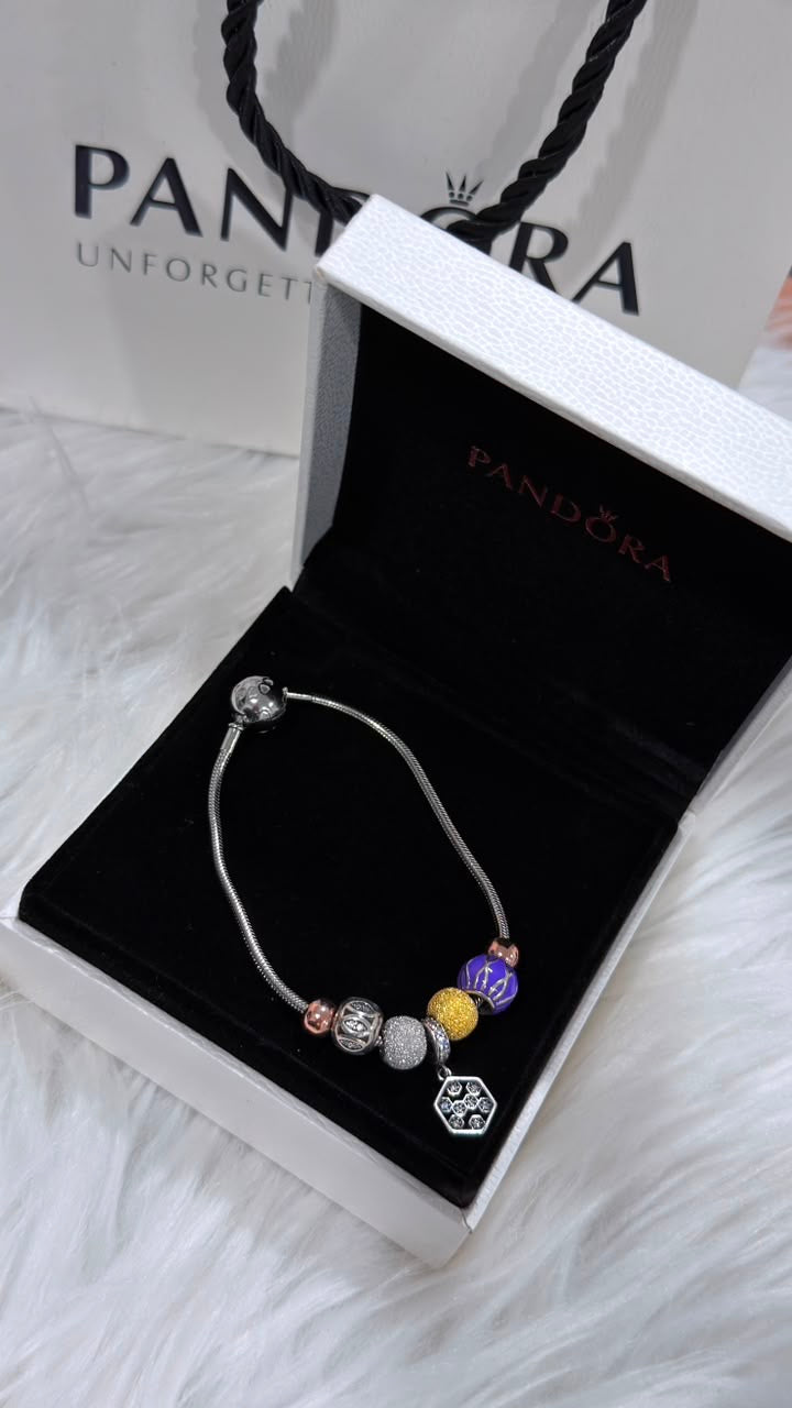 PURE SILVER PANDORA STYLE BRACELET PSB003