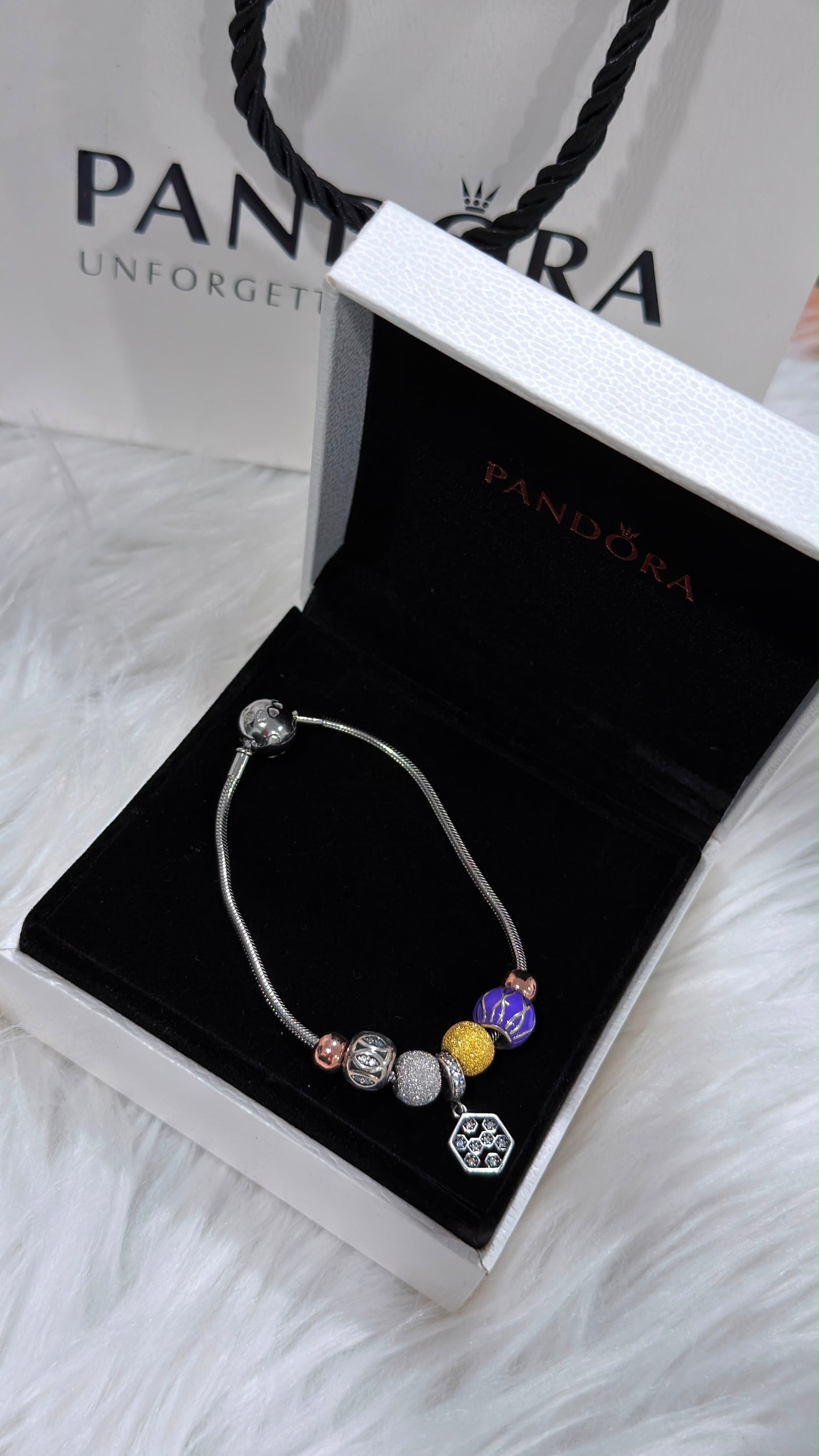 PURE SILVER PANDORA STYLE BRACELET PSB003