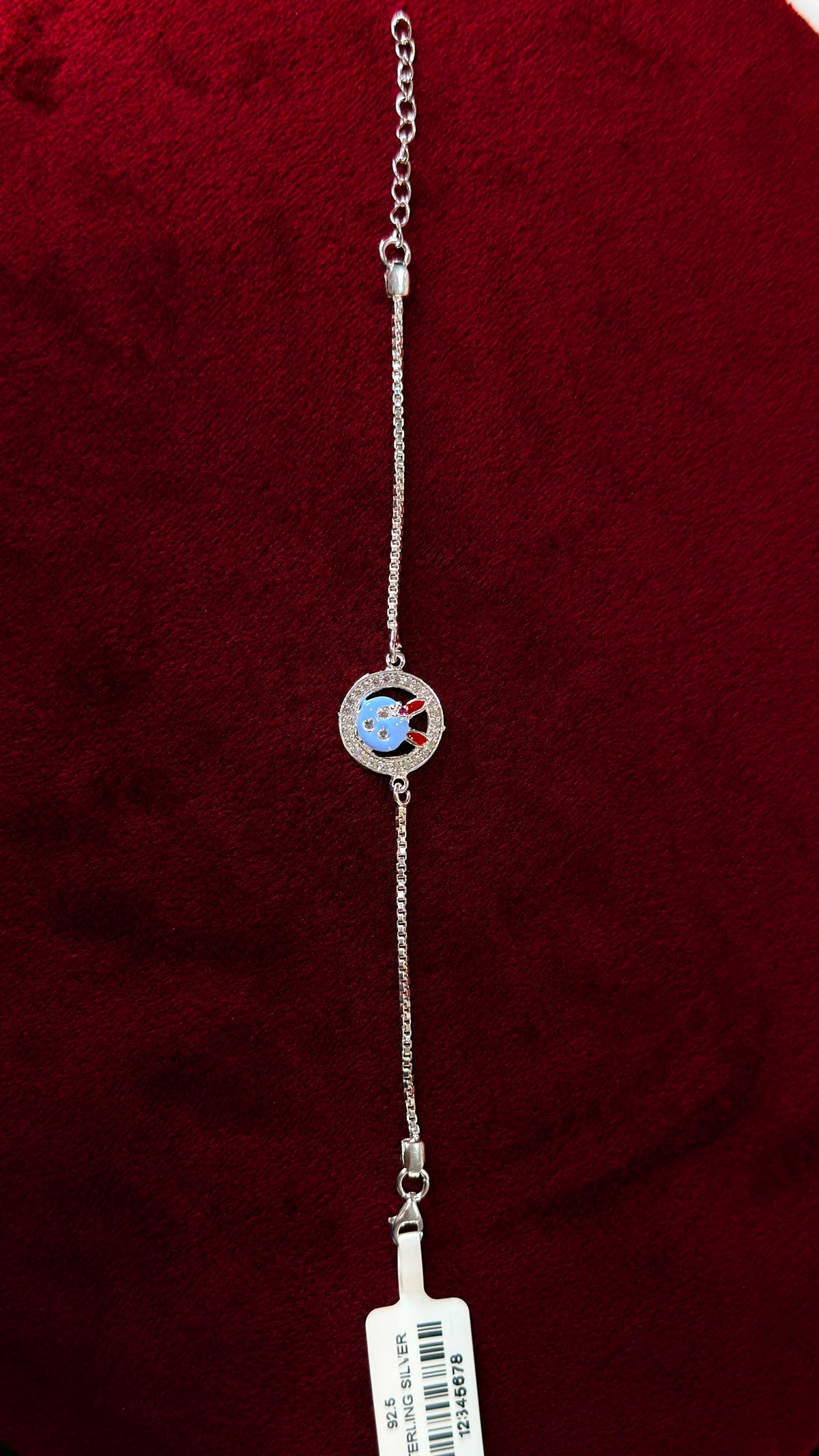 Pure silver kids Rakhi KR002