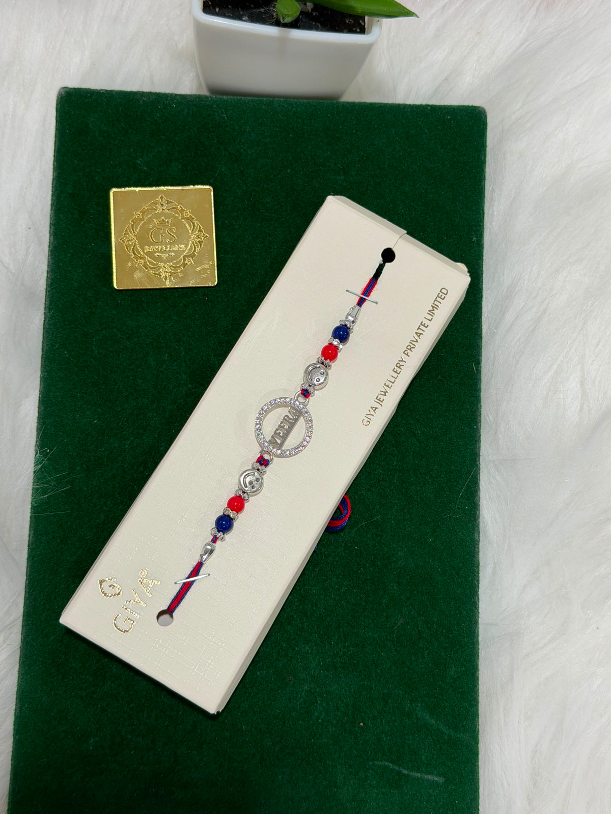 Pure silver Thread Rakhi VEERA TR003