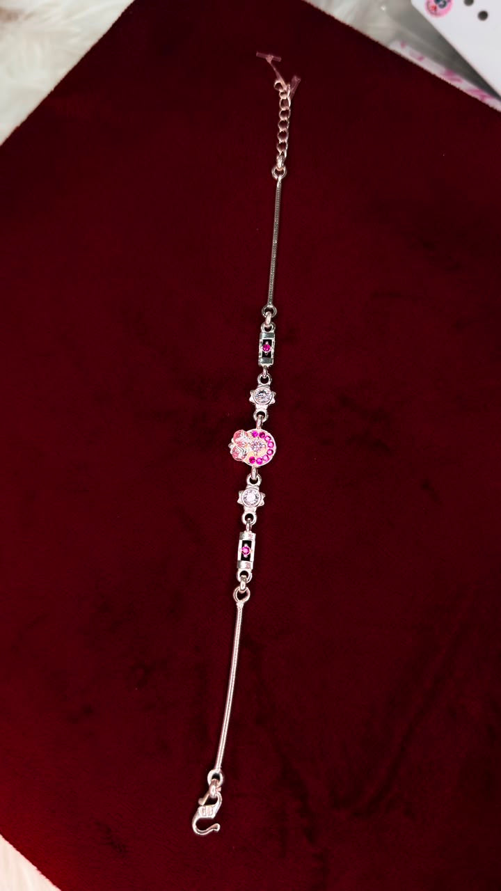 Pure silver chain style Rakhi
CR008