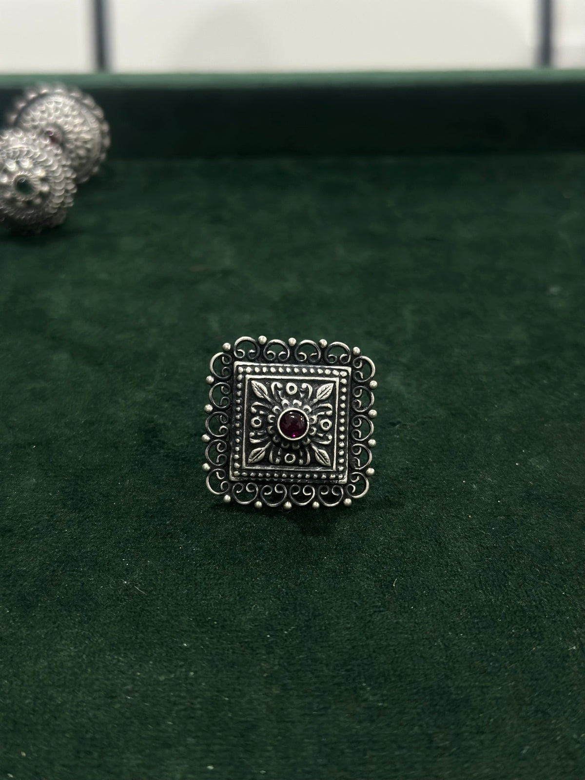 Pure Silver ozidized Women Ring WR0113