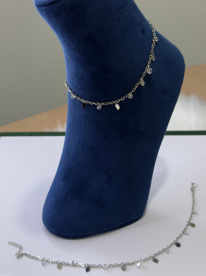 PURE SILVER SLEEK ANKLETS SJ0026
