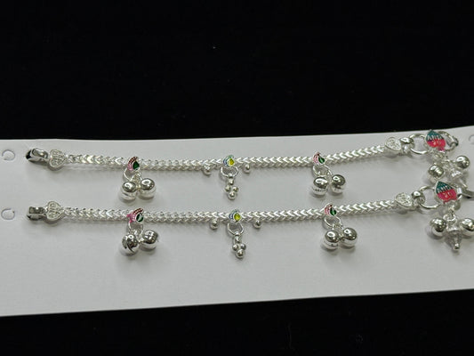 PURE SILVER KIDS ANKLETS KA009