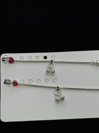 PURE SILVER KIDS ANKLETS KA0010