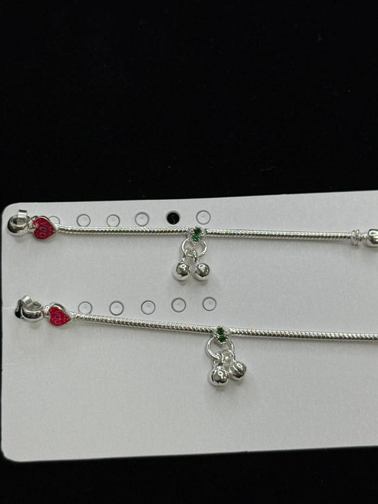 PURE SILVER KIDS ANKLETS KA0010