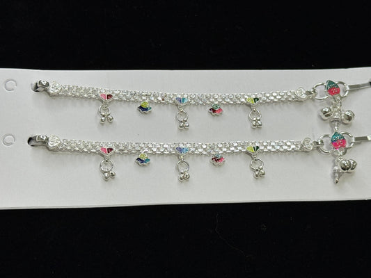 PURE SILVER KIDS ANKLETS KA0013