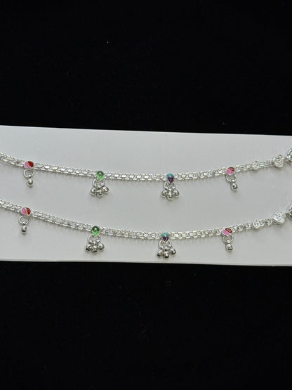 PURE SILVER KIDS ANKLETS KA0012