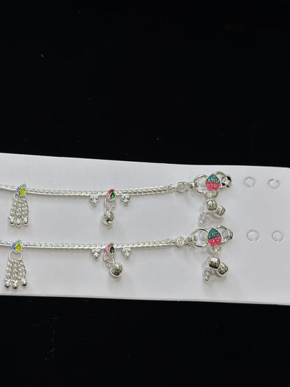 PURE SILVER KIDS ANKLETS KA007