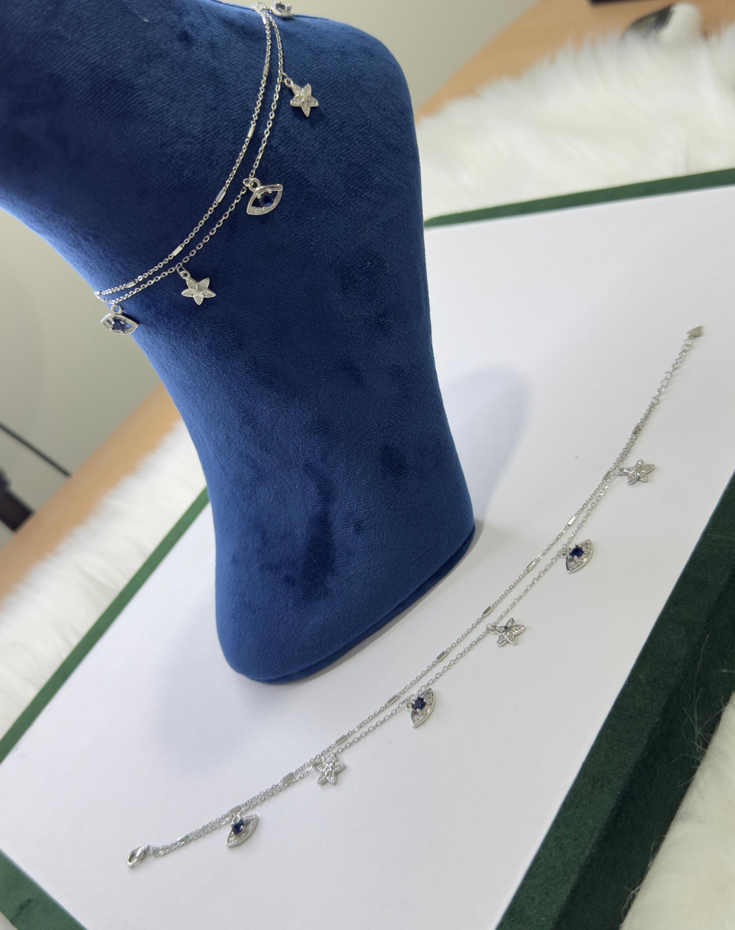 PURE SILVER EVILEYES ANKLETS SJ0022