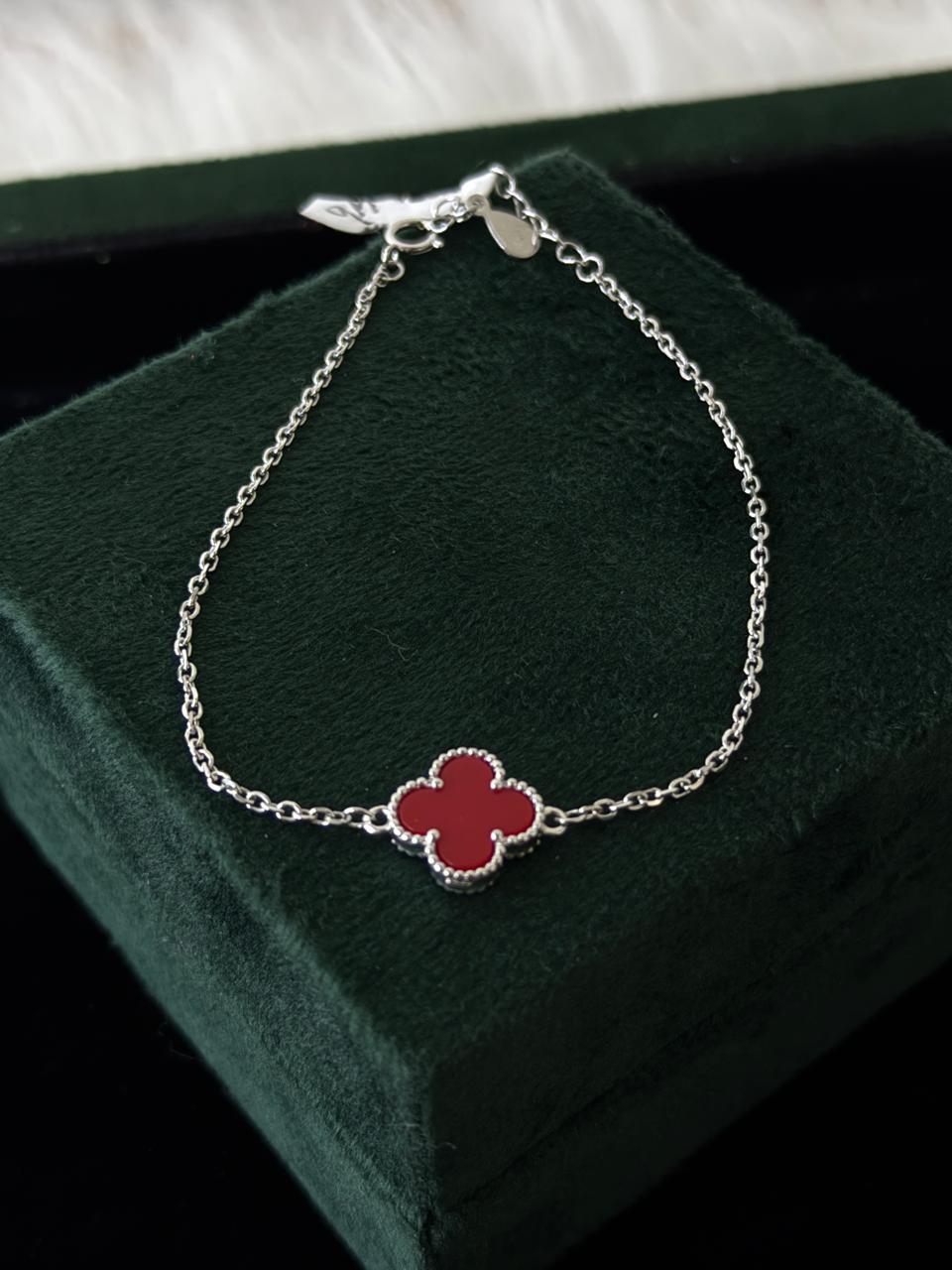 REAL SILVER VC RED WOMEN BRACELET WB0046