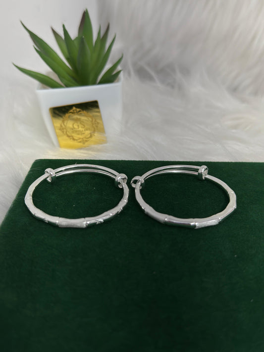 PURE SILVER ADJUSTABLE KANGANS FOR BABIES BK0019