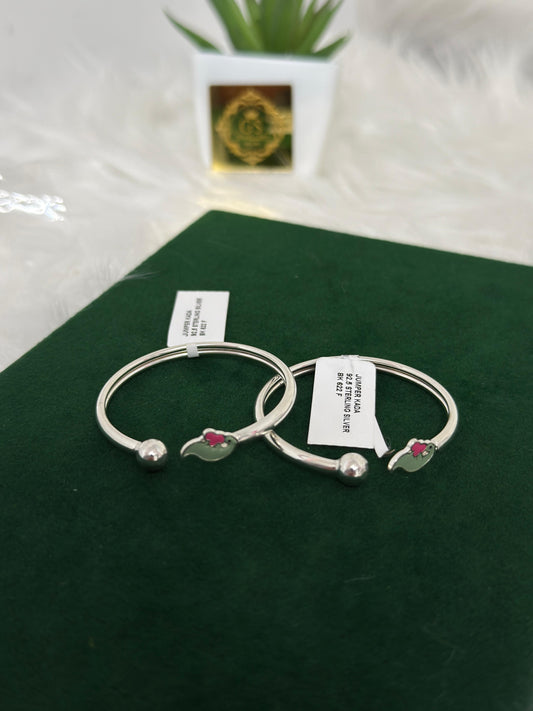 PURE SILVER OPENABLE KANGANS FOR BABIES BK0015