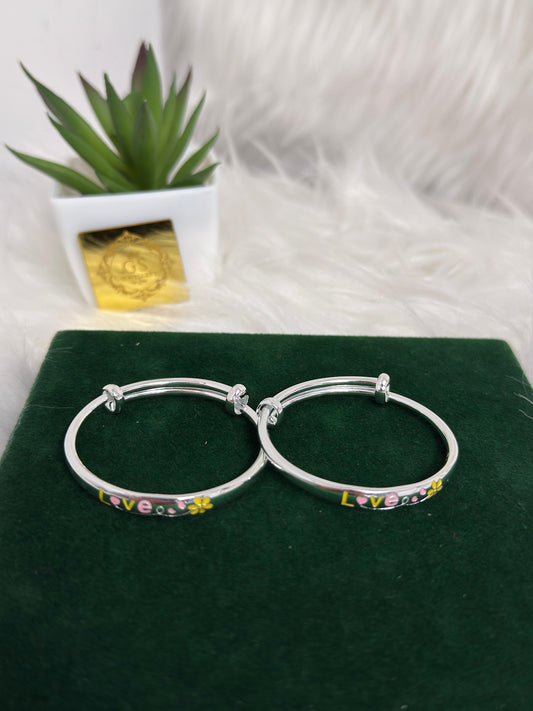 PURE SILVER ADJUSTABLE KANGANS FOR BABIES BK0017