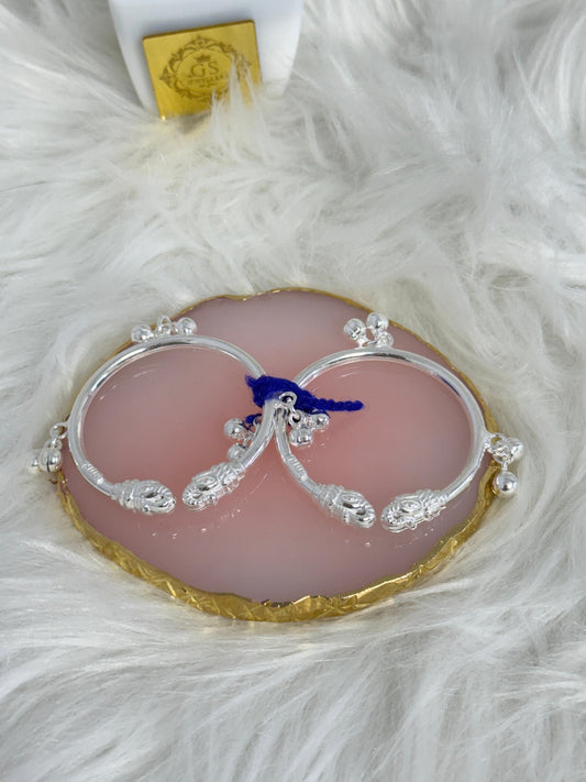 PURE SILVER OPENABLE LOIN KANGANS FOR BABIES BK0027