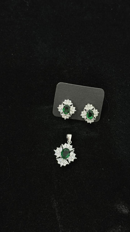 PURE SILVER PENDENT SET PS003