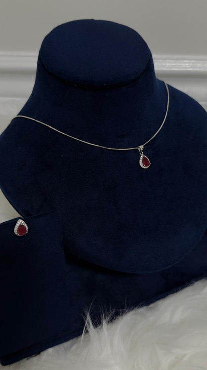 PURE SILVER PENDENT SET PS006