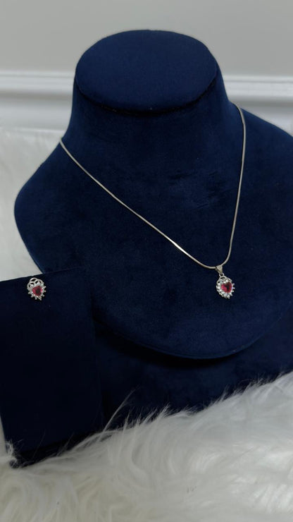 PURE SILVER PENDENT SET PS0011