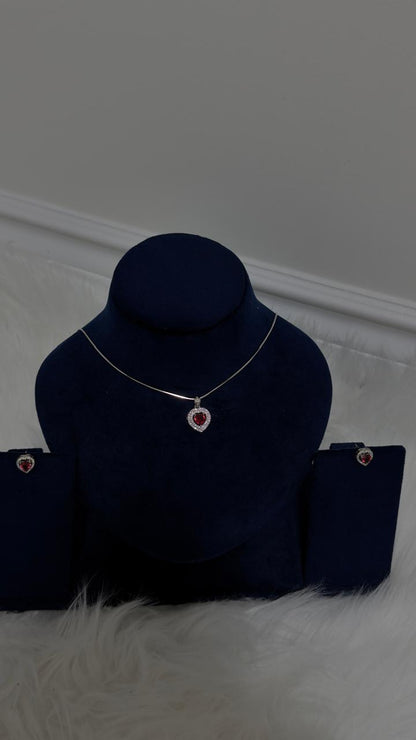 PURE SILVER PENDENT SET PS008