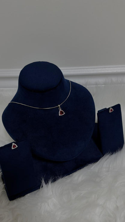 PURE SILVER PENDENT SET PS009