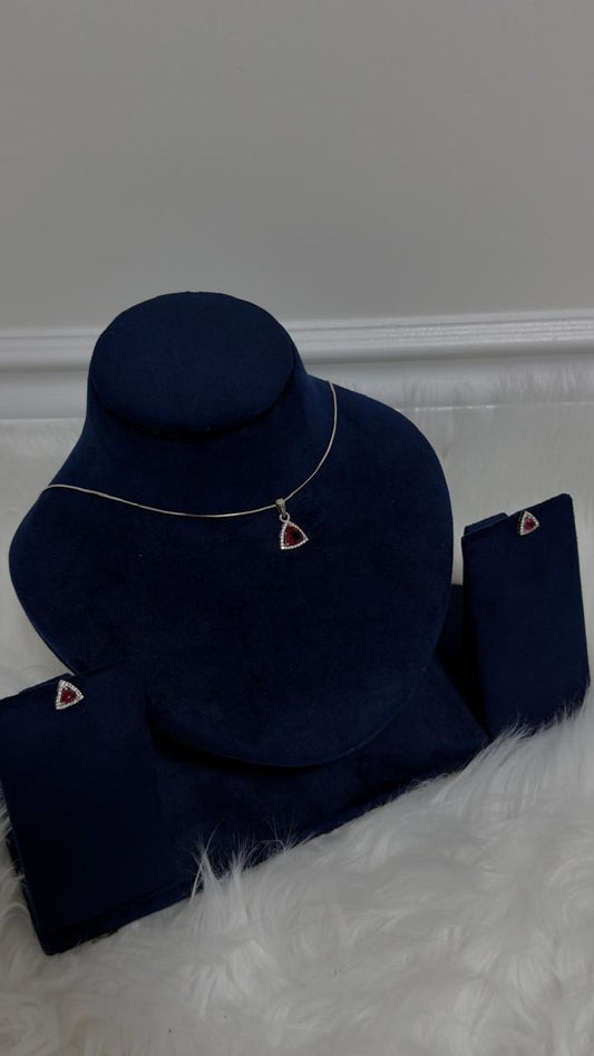 PURE SILVER PENDENT SET PS009