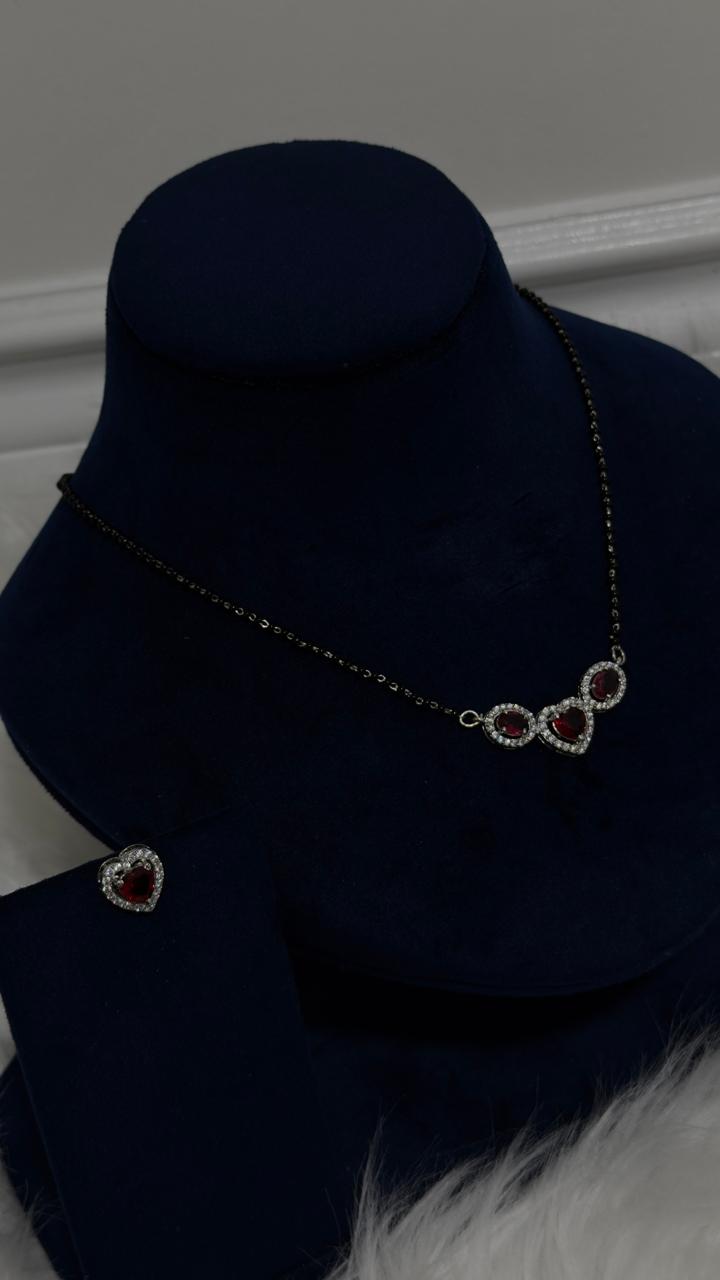 PURE SILVER MANGALSUTRA PENDENT SET MSP004
