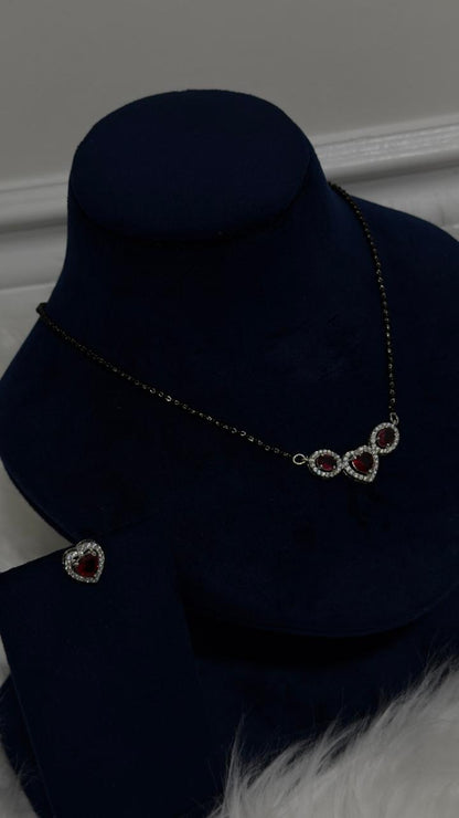 PURE SILVER MANGALSUTRA PENDENT SET MSP004