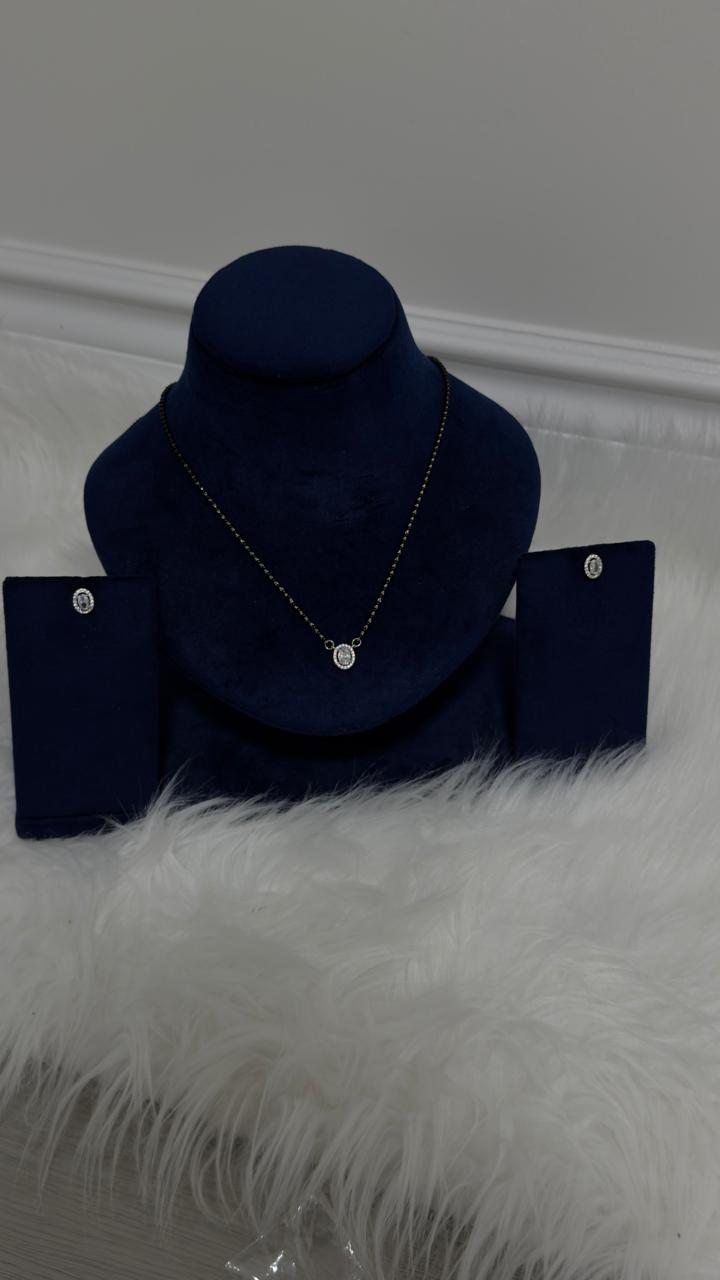PURE SILVER MANGALSUTRA PENDENT SET MPS003