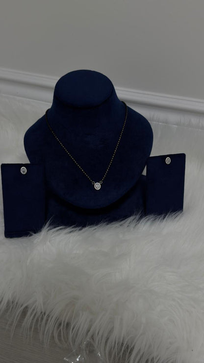 PURE SILVER MANGALSUTRA PENDENT SET MPS003