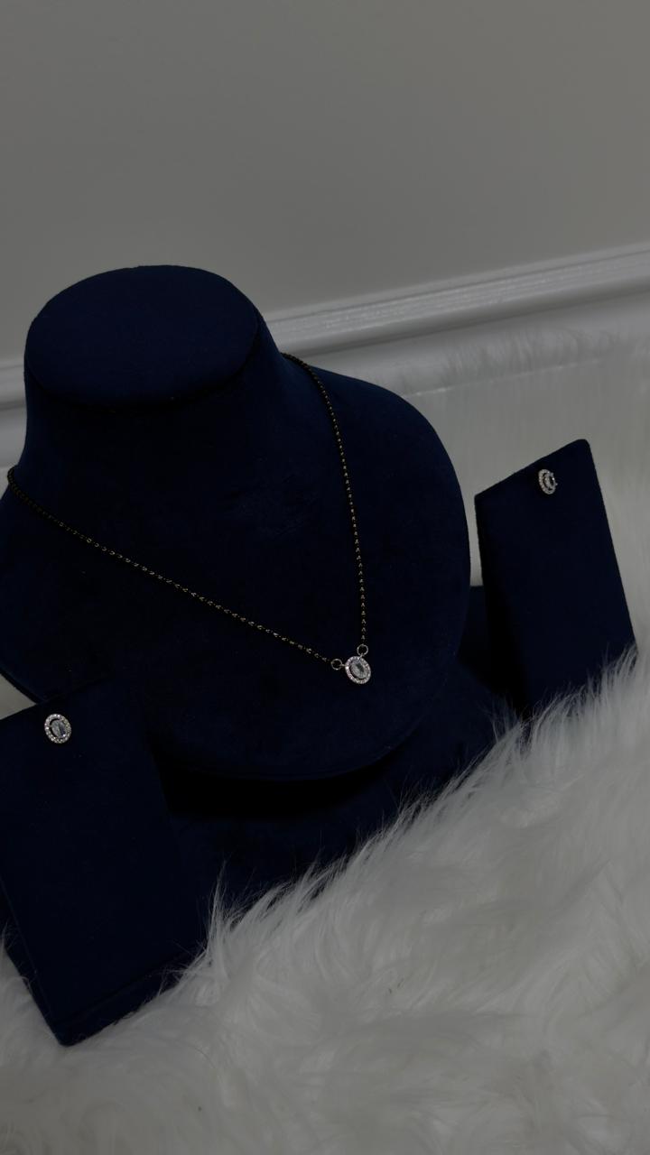 PURE SILVER MANGALSUTRA PENDENT SET MPS003