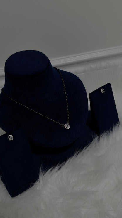 PURE SILVER MANGALSUTRA PENDENT SET MPS003