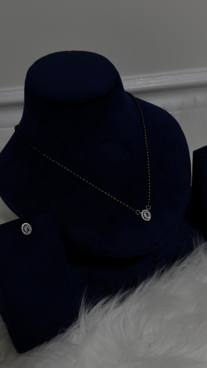 PURE SILVER MANGALSUTRA PENDENT SET MPS003