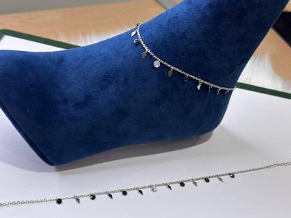 PURE SILVER SLEEK ANKLETS SJ0025
