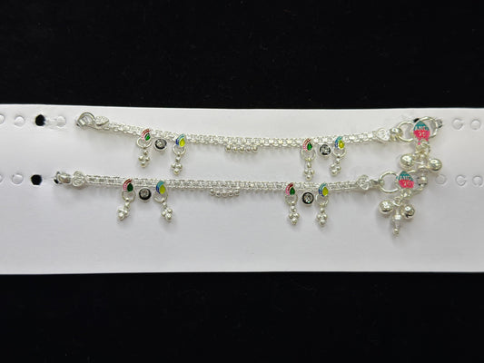 PURE SILVER KIDS ANKLETS KA0018