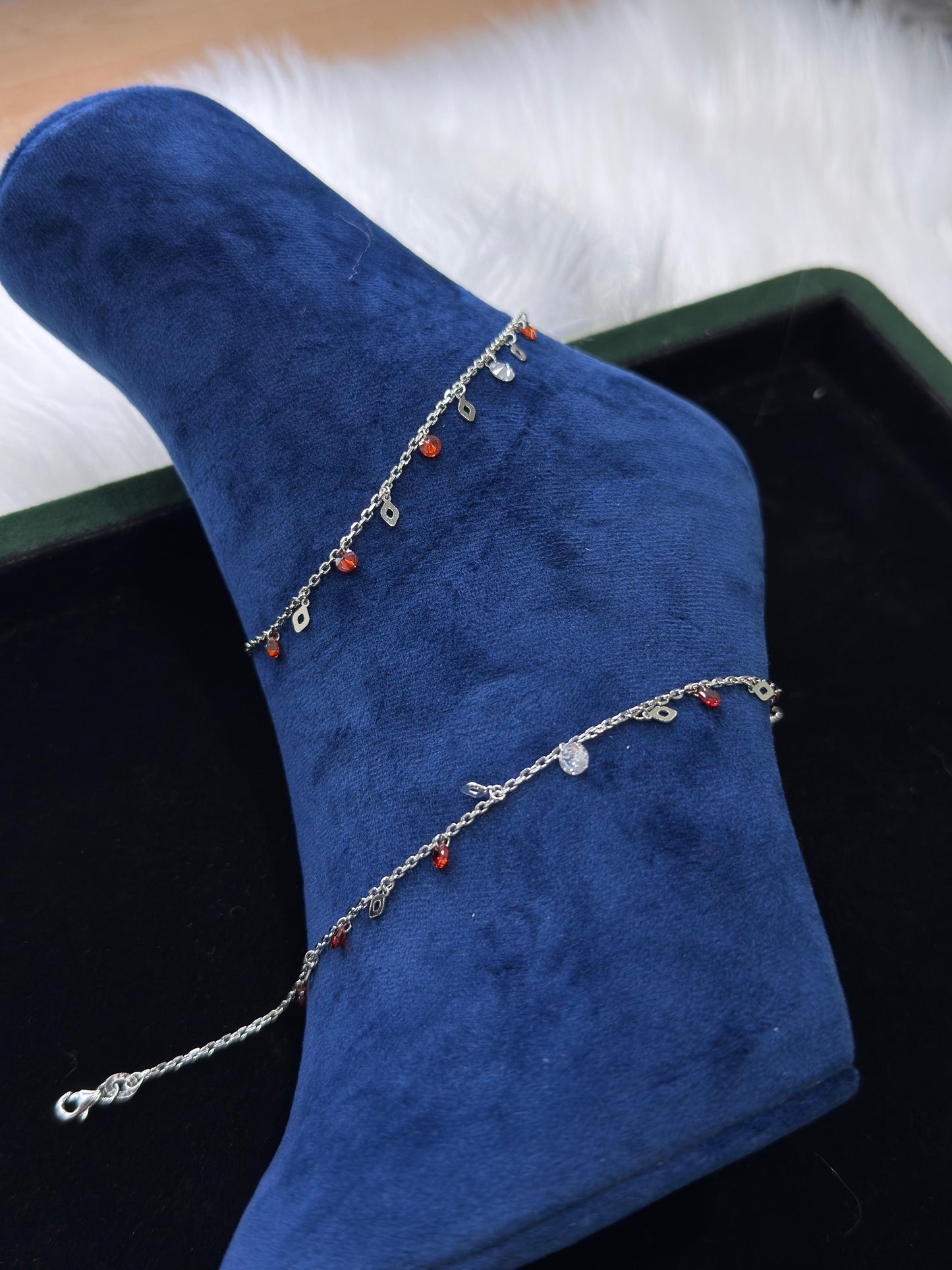 PURE SILVER SLEEK ANKLETS SJ0024