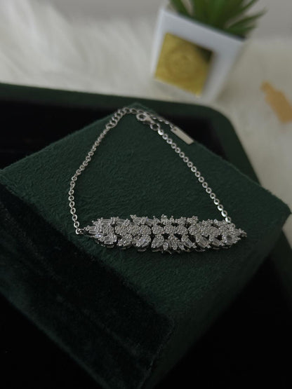 REAL SILVER ZIRCON BRACELET FOR WOMEN WB0041