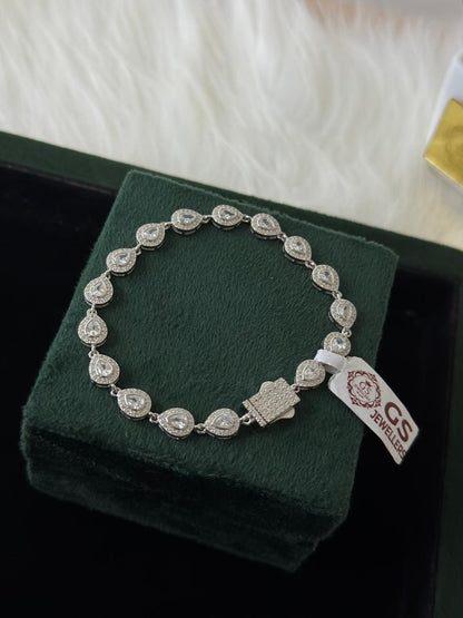 REAL SILVER WOMEN ZIRCON BRACELET WB0038
