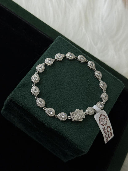 REAL SILVER WOMEN ZIRCON BRACELET WB0038