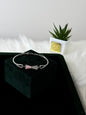 Real Silver Bangle style Chain bracelet WB0042