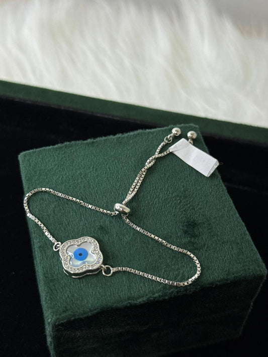 REAL SILVER EVIL EYE WOMEN BRACELET WB0032