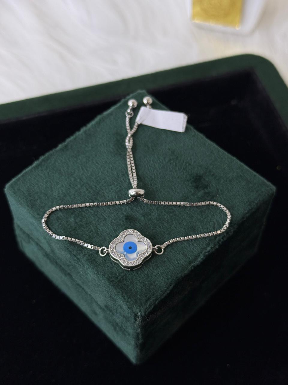 REAL SILVER EVIL EYE WOMEN BRACELET WB0032