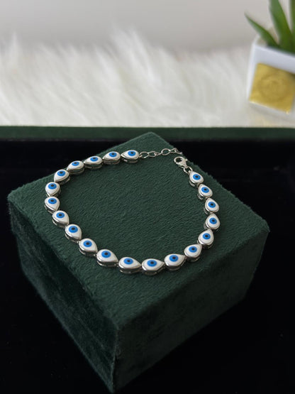 REAL SILVER WOMEN EVIL EYE BRACELET WB0030
