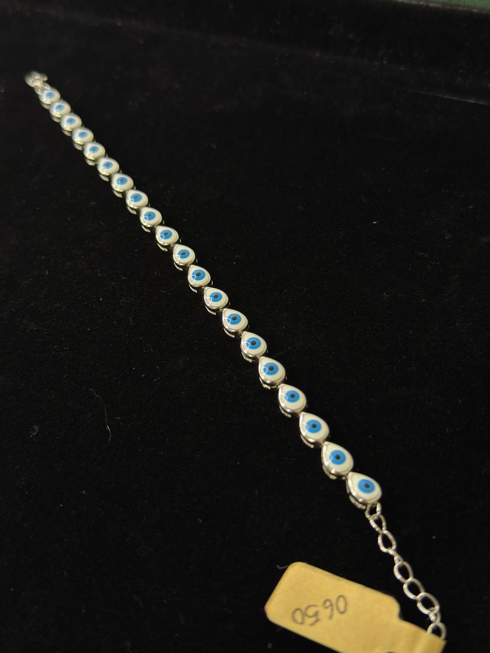 REAL SILVER WOMEN EVIL EYE BRACELET WB0030