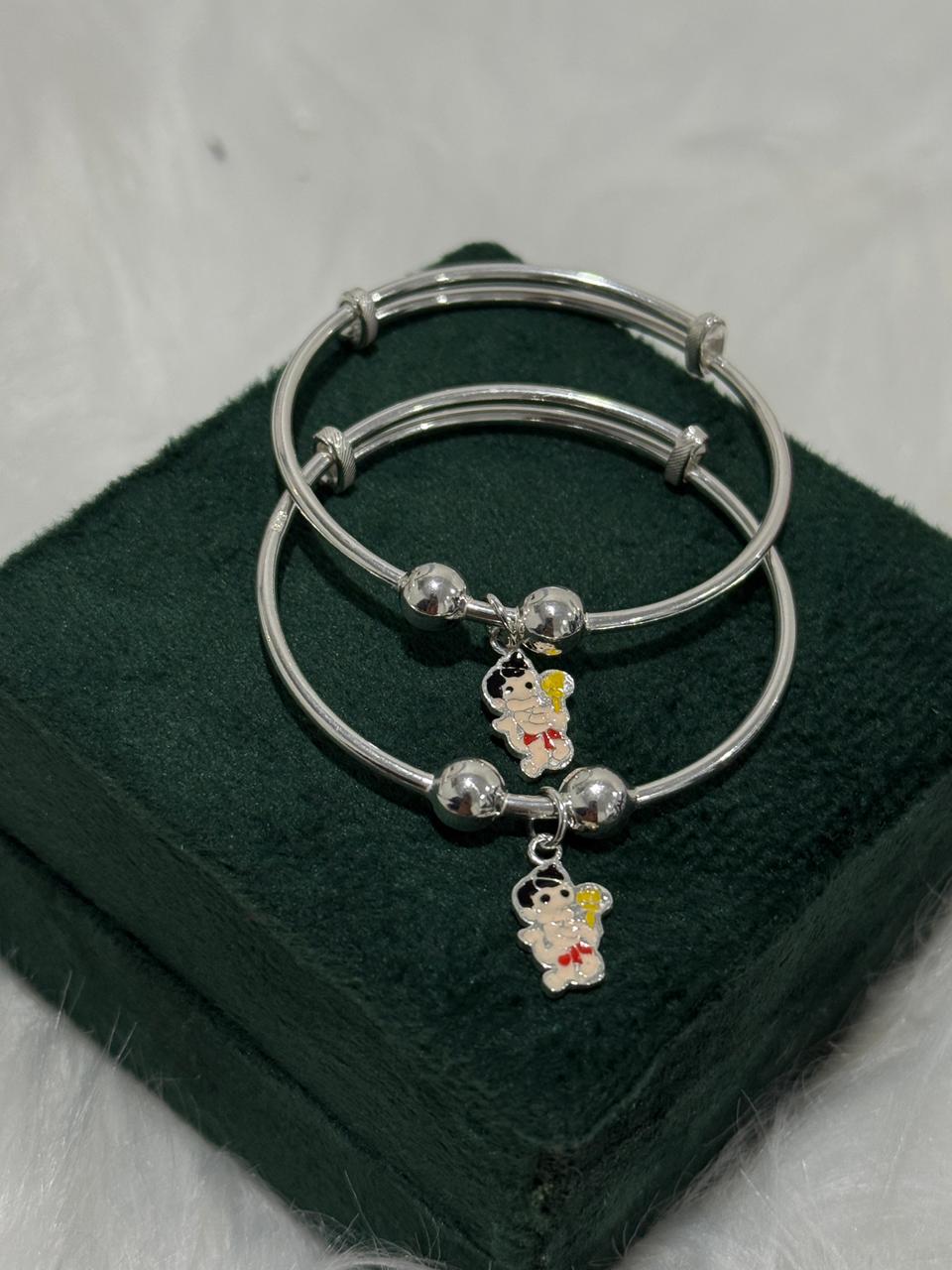 PURE SILVER BABIES KANGAN (HANUMAN) BK0042