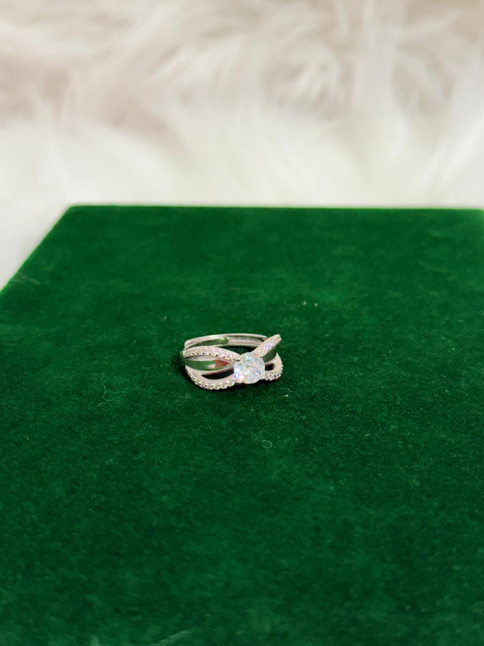 PURE SILVER WOMENS RING WR002